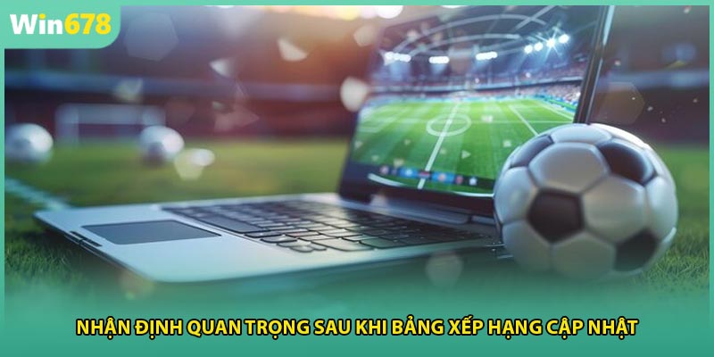Nhận định quan trọng sau khi bảng xếp hạng cập nhật